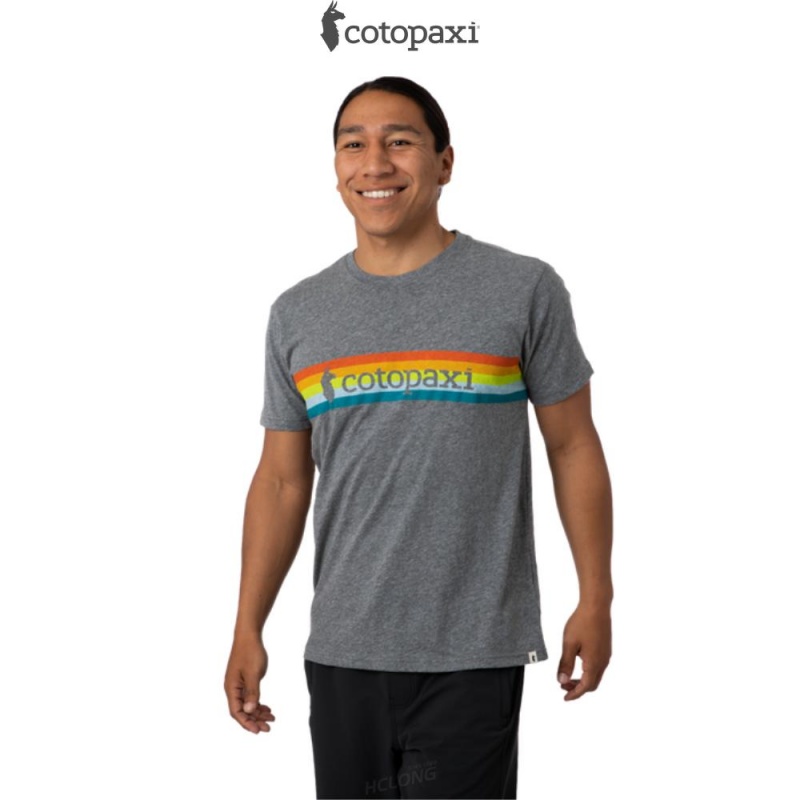 Cotopaxi On The Horizon T-Shirt Heather Grey | PZ47-E0-EH