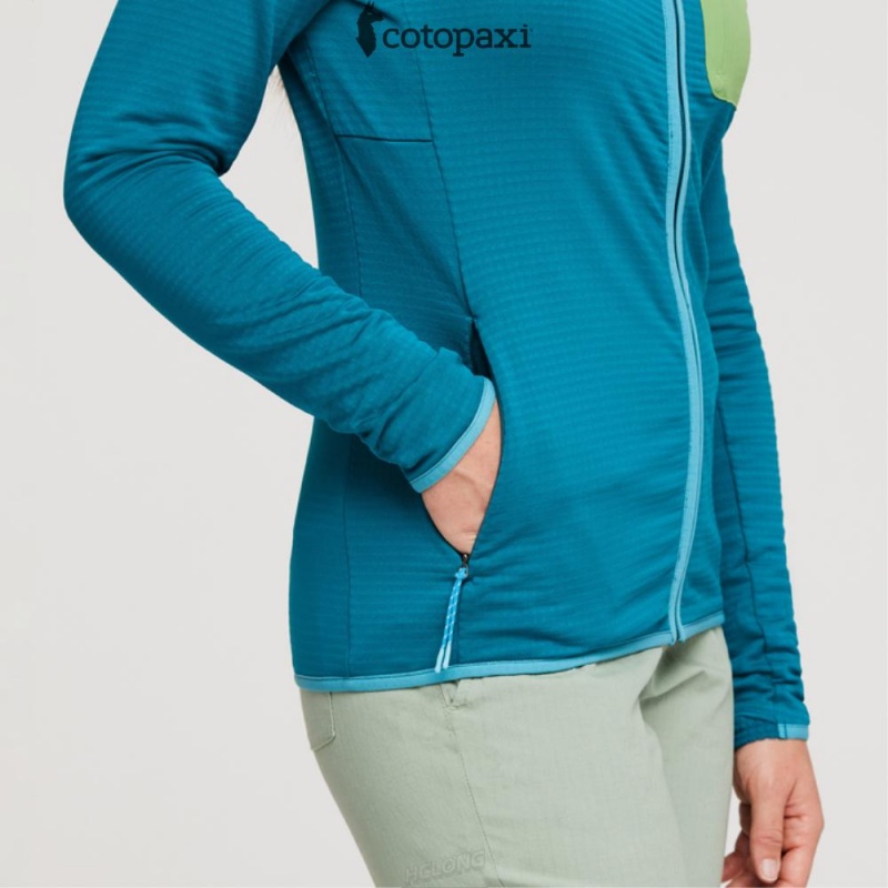 Cotopaxi Otero Fleece Full-Zip Hooded Jacket Gulf | JM12-W5-QP