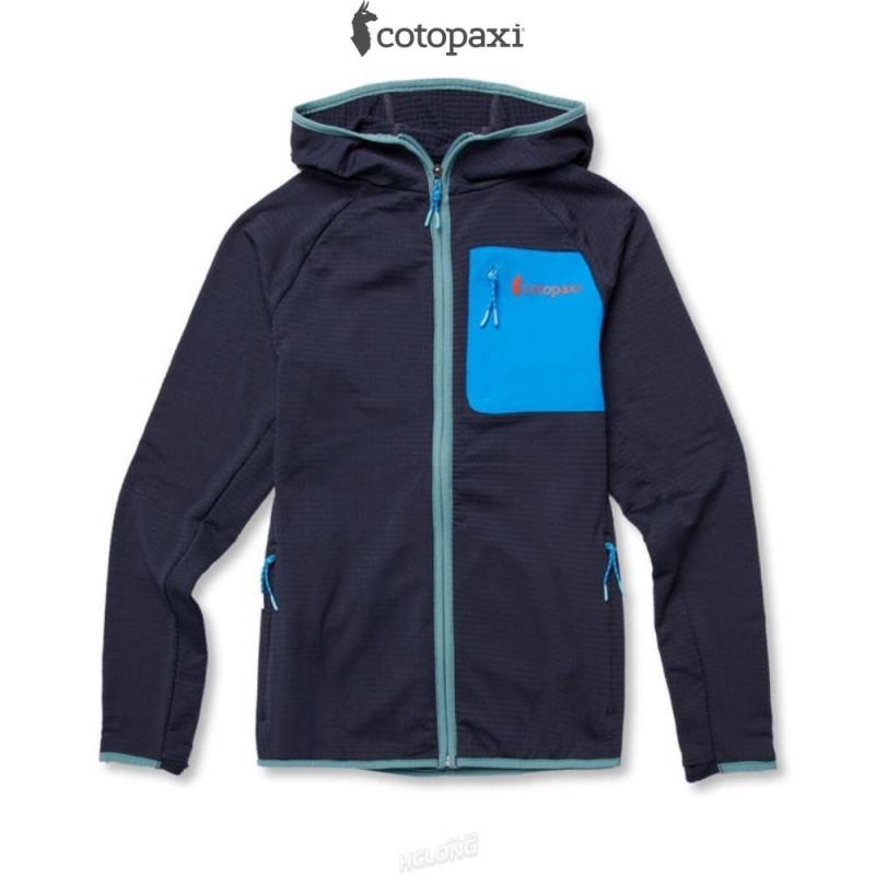 Cotopaxi Otero Fleece Full-Zip Hooded Jacket Graphite | NK85-Z0-YR