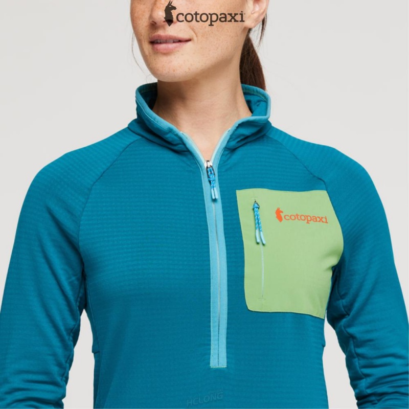 Cotopaxi Otero Fleece Half-Zip Pullover Gulf | RC21-K2-MY