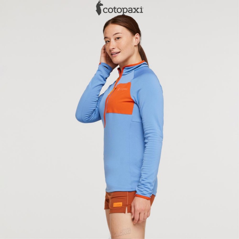 Cotopaxi Otero Fleece Half-Zip Pullover Lupine | HV40-X8-FQ