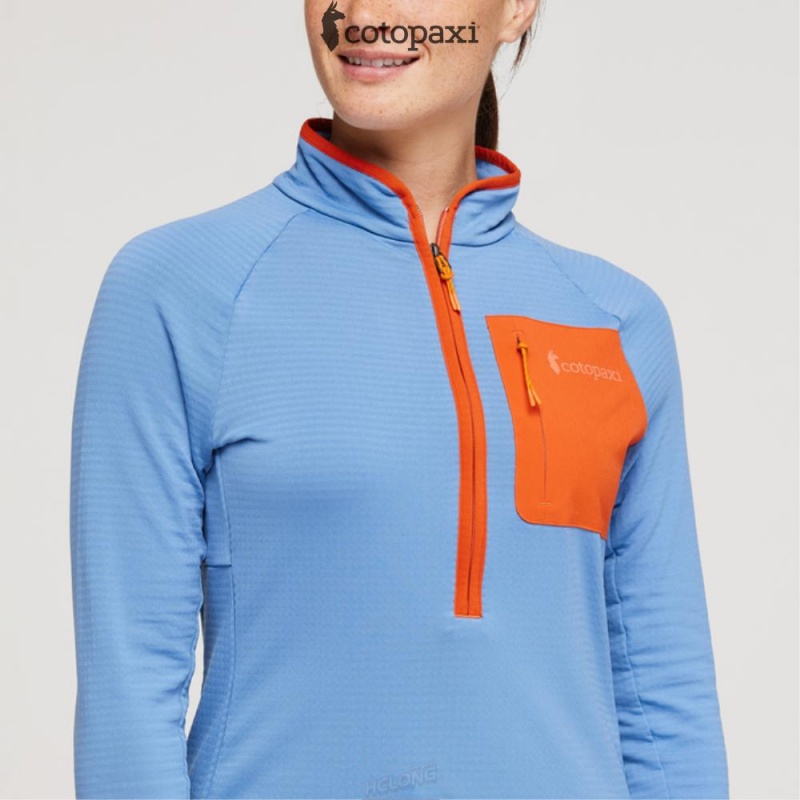 Cotopaxi Otero Fleece Half-Zip Pullover Lupine | HV40-X8-FQ