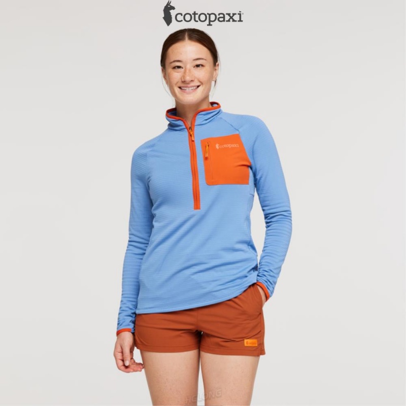 Cotopaxi Otero Fleece Half-Zip Pullover Lupine | HV40-X8-FQ