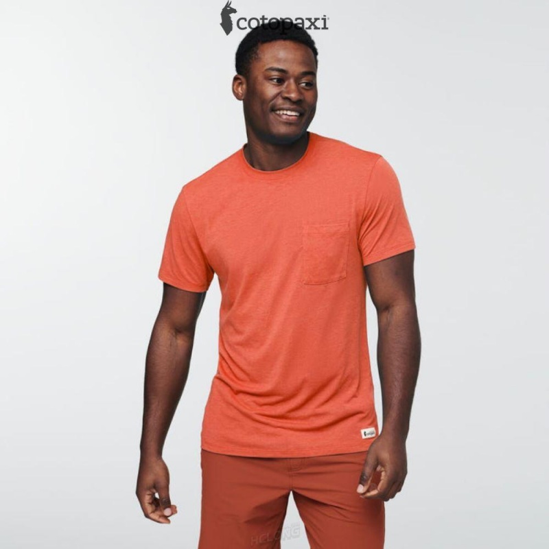 Cotopaxi Paseo Travel Pocket T-Shirt Canyon | YS22-Y6-JC