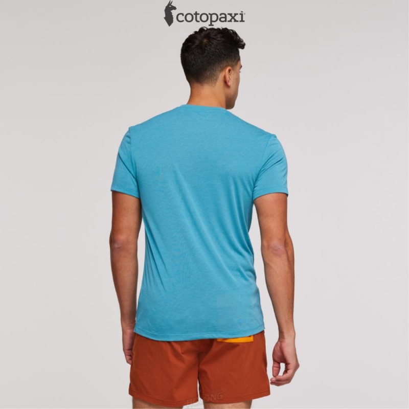 Cotopaxi Paseo Travel Pocket T-Shirt Poolside | LV43-J1-VL