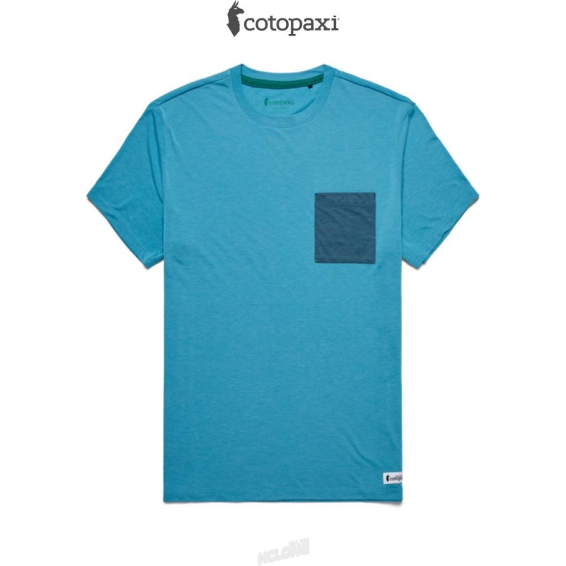 Cotopaxi Paseo Travel Pocket T-Shirt Poolside | LV43-J1-VL