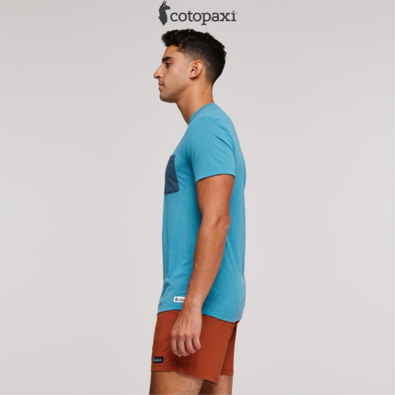 Cotopaxi Paseo Travel Pocket T-Shirt Poolside | LU76-F0-YP