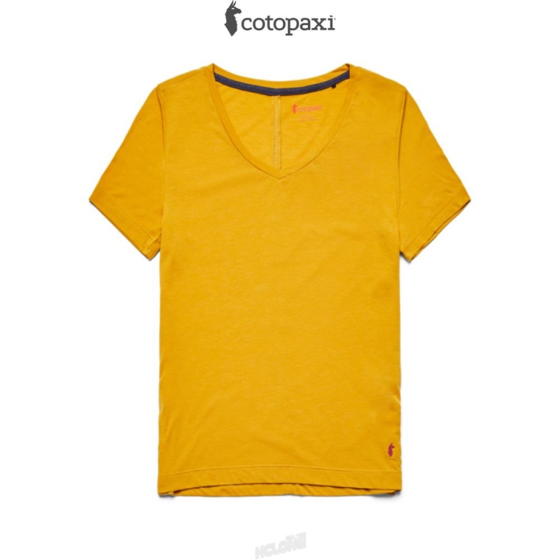 Cotopaxi Paseo Travel T-Shirt Amber | IF64-S2-LJ