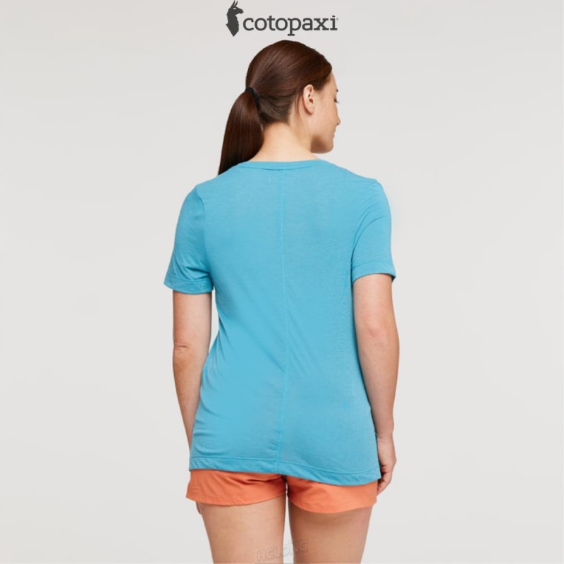 Cotopaxi Paseo Travel T-Shirt Poolside | DB08-C3-IT