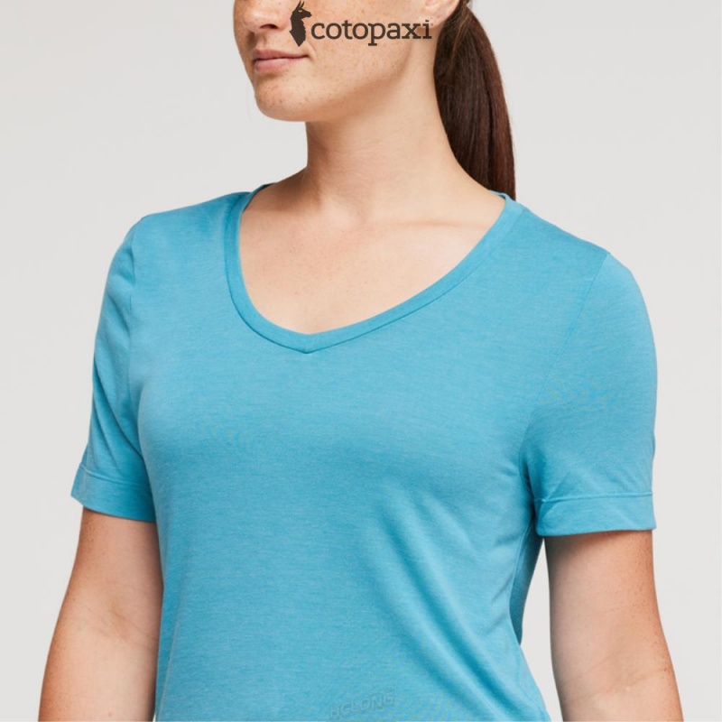 Cotopaxi Paseo Travel T-Shirt Poolside | DB08-C3-IT