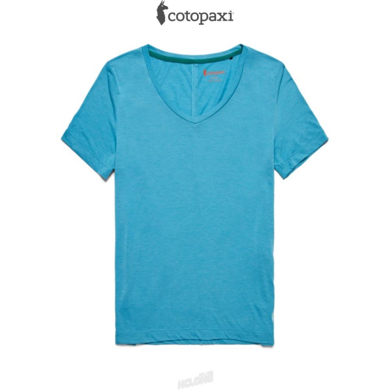 Cotopaxi Paseo Travel T-Shirt Poolside | DB08-C3-IT