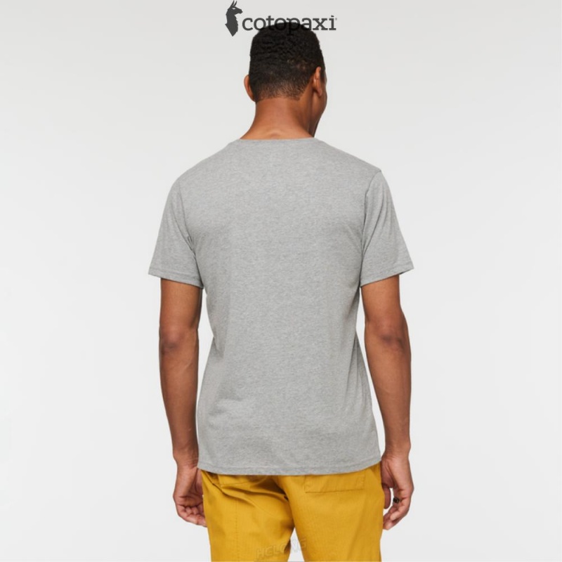 Cotopaxi Rising Do Good T-Shirt Heather Grey | OC63-O0-YQ