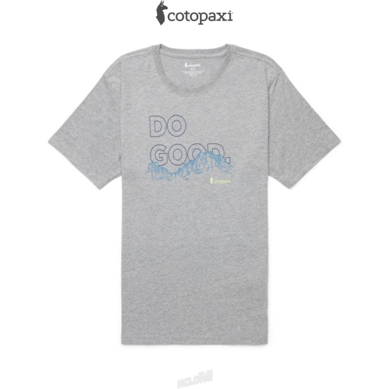 Cotopaxi Rising Do Good T-Shirt Heather Grey | OC63-O0-YQ