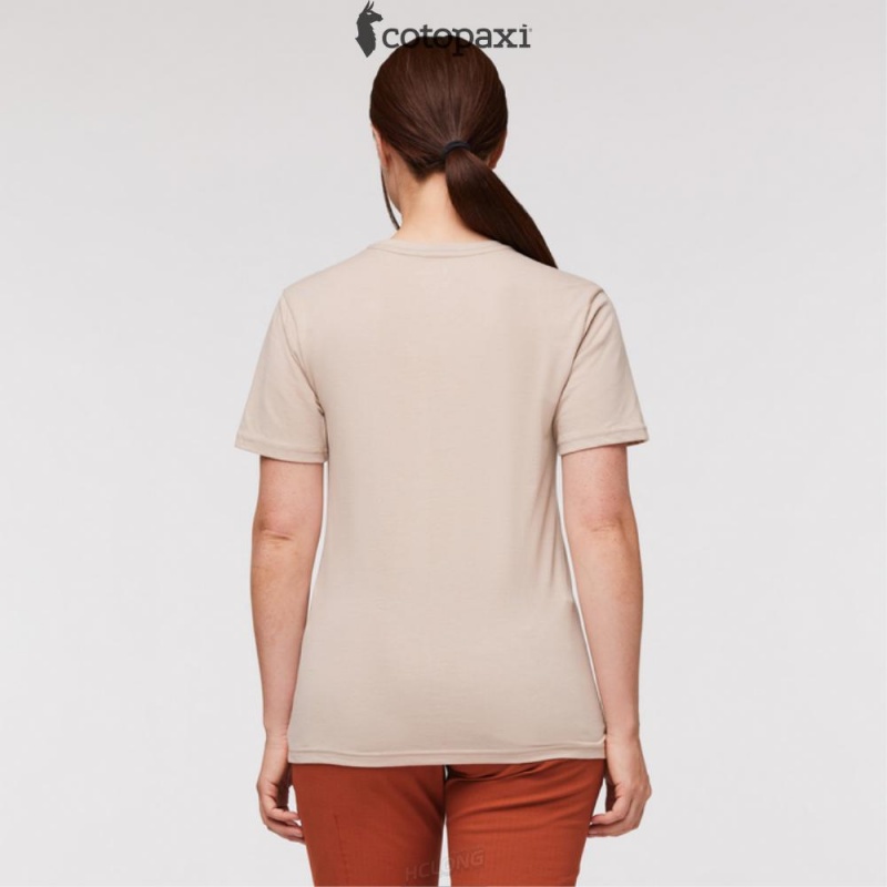 Cotopaxi Rising Do Good T-Shirt Oatmeal | QG78-O9-FW