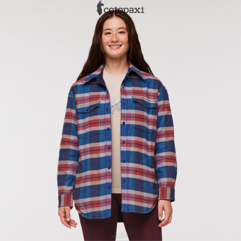 Cotopaxi Salto Insulated Flannel Jacket Ink Plaid | VK68-B3-FJ