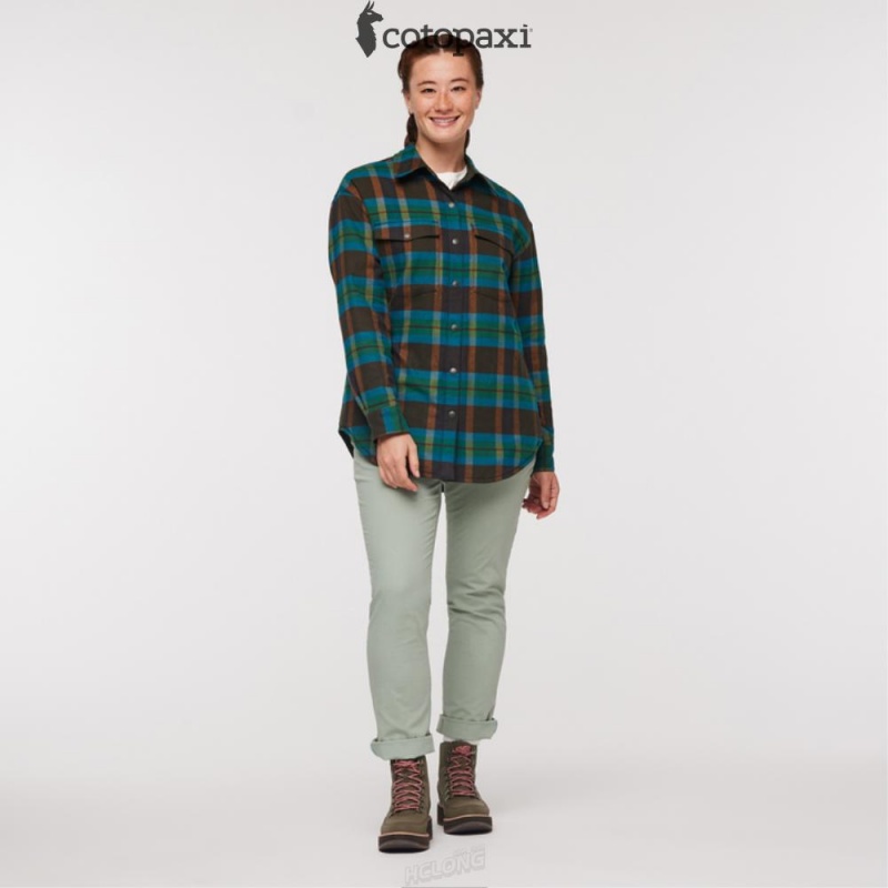 Cotopaxi Salto Insulated Flannel Jacket Woods Plaid | BB87-K4-EE