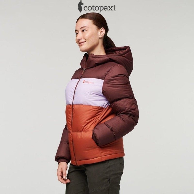 Cotopaxi Solazo Down Hooded Jacket Chestnut/Spice | JW91-W5-IB