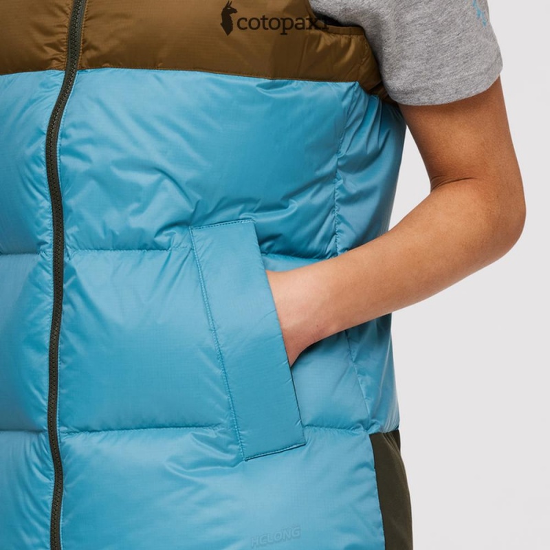 Cotopaxi Solazo Down Vest Woods/Drizzle | VS37-K6-HG