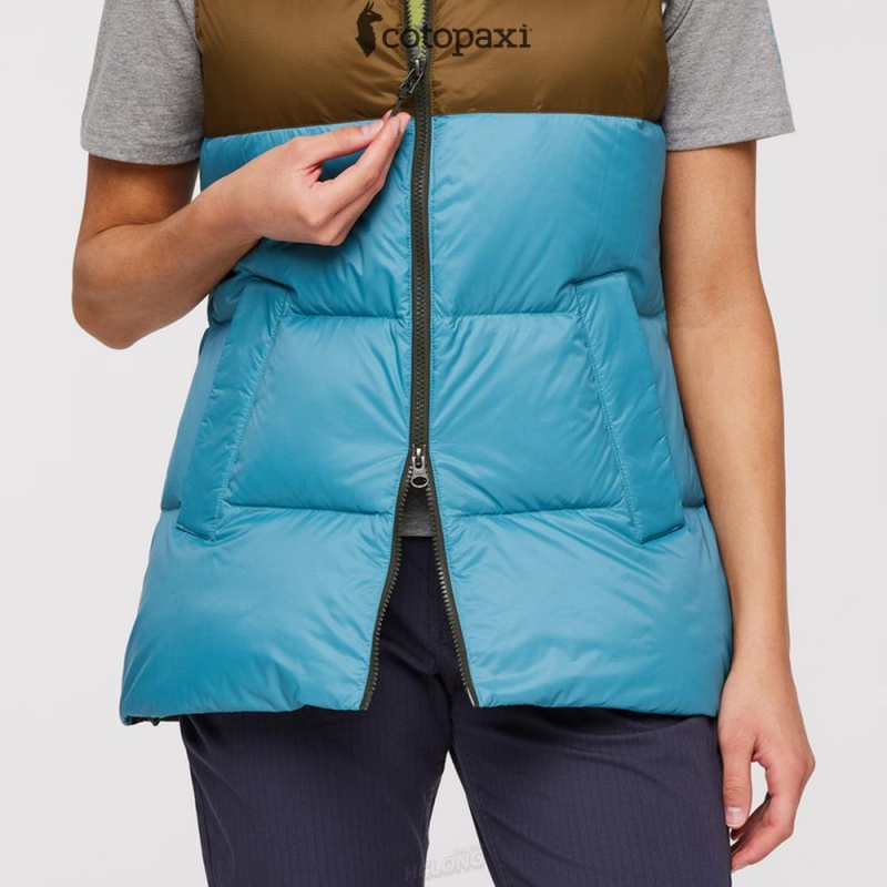 Cotopaxi Solazo Down Vest Woods/Drizzle | VS37-K6-HG