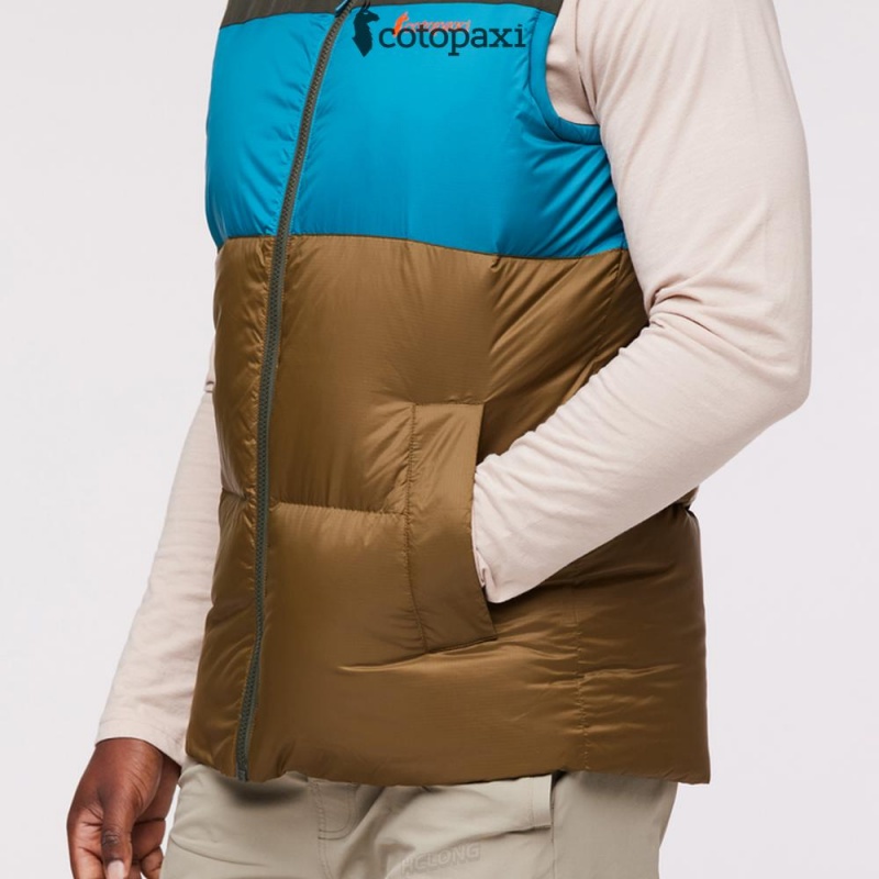 Cotopaxi Solazo Down Vest Woods/Gulf | SF33-B6-VM