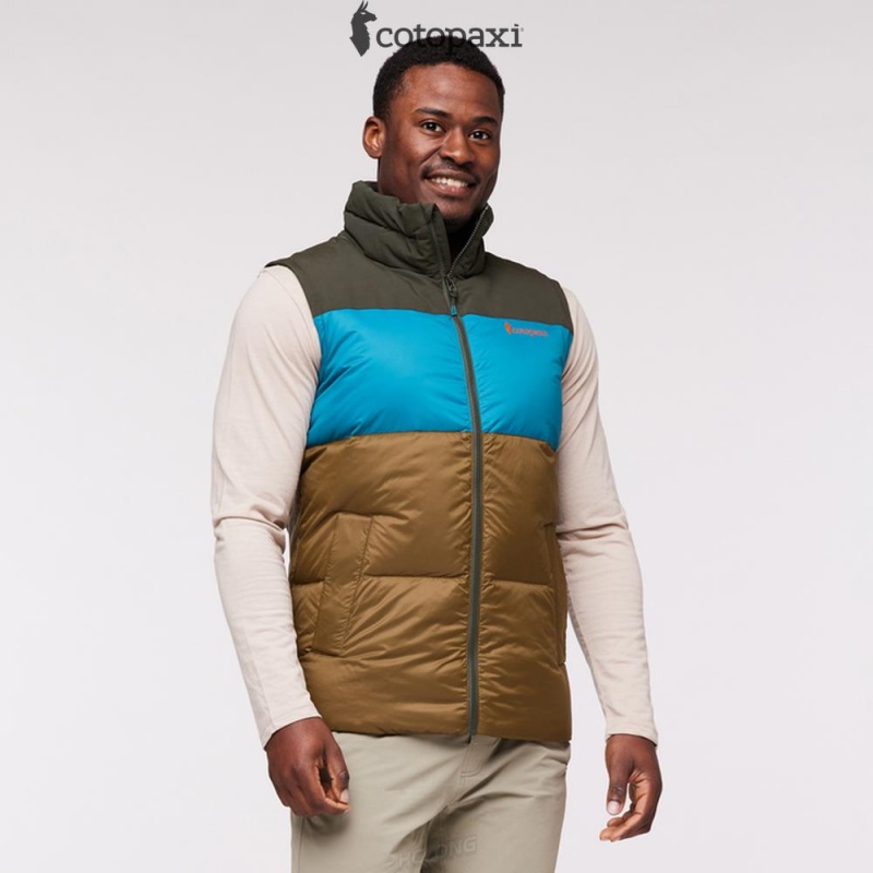 Cotopaxi Solazo Down Vest Woods/Gulf | SF33-B6-VM