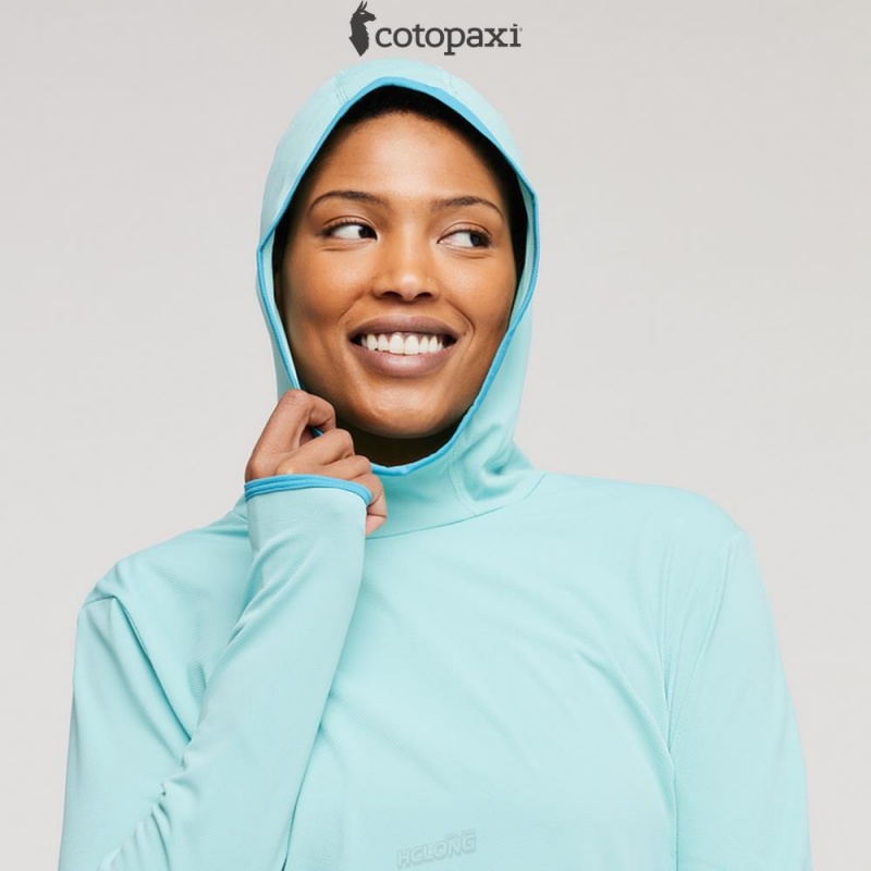 Cotopaxi Sombra Sun Hoodie Sea Glass | OA24-X6-EK