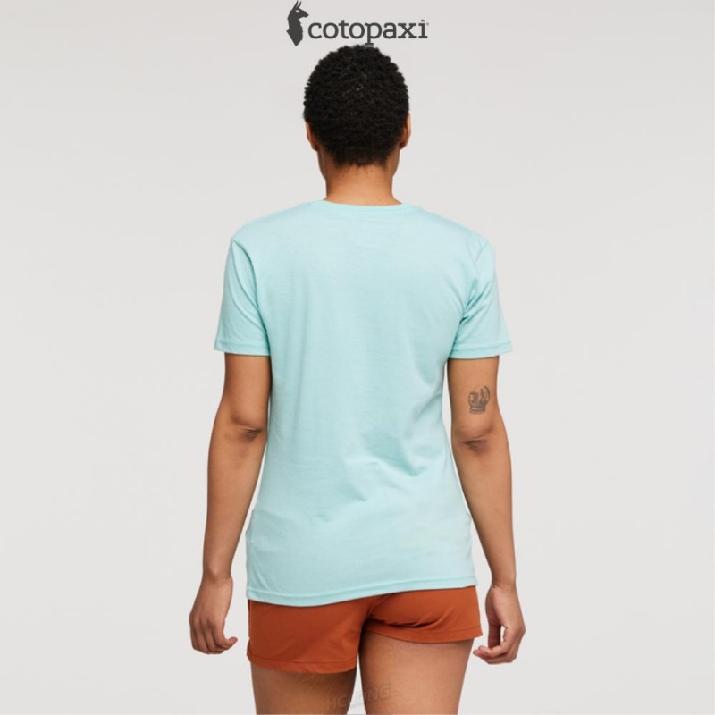 Cotopaxi Sunny Side T-Shirt Sea Glass | DL31-B9-BK