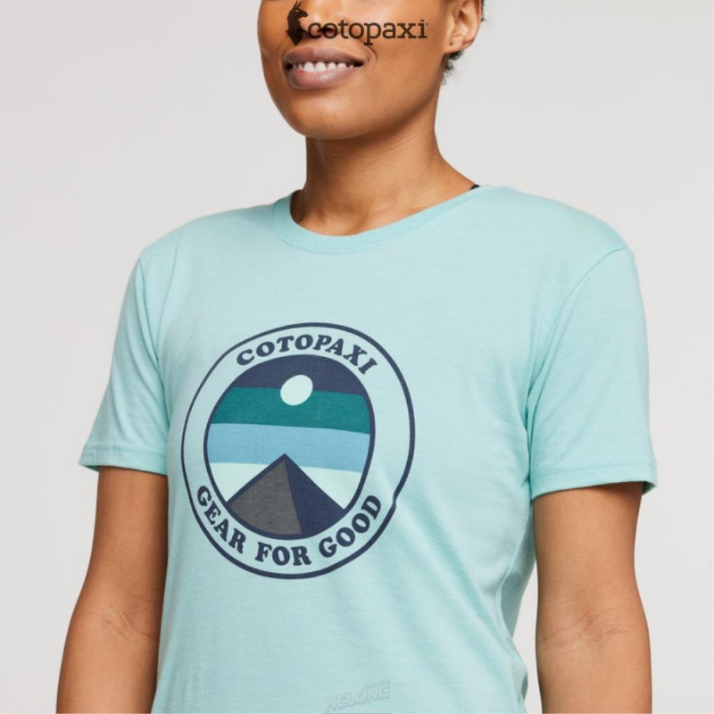 Cotopaxi Sunny Side T-Shirt Sea Glass | DL31-B9-BK