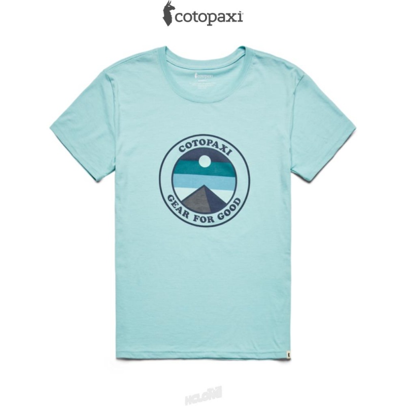 Cotopaxi Sunny Side T-Shirt Sea Glass | DL31-B9-BK