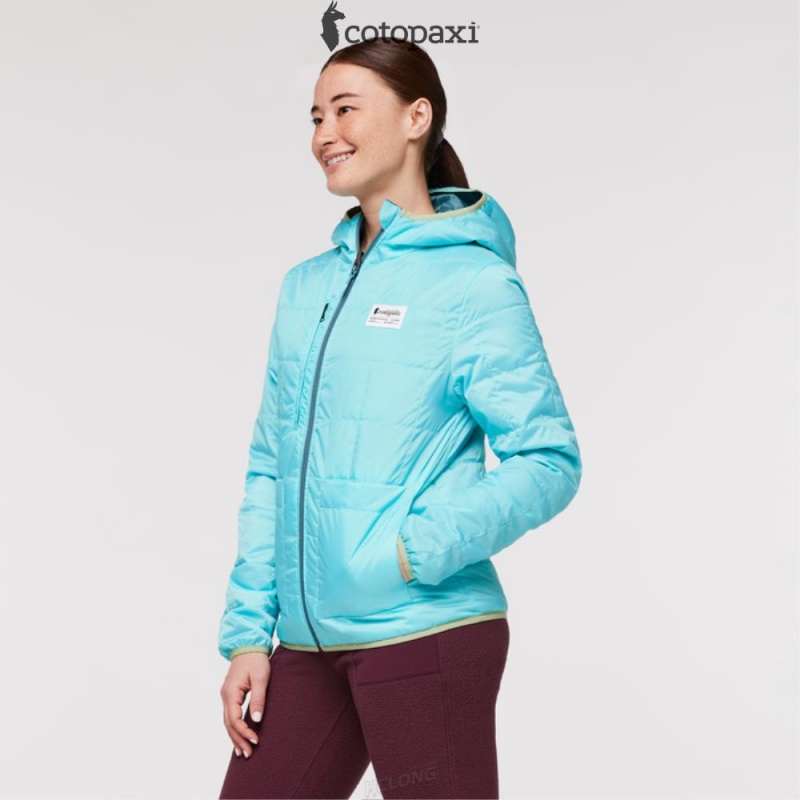 Cotopaxi Teca Cálido Hooded Jacket Blue Algae | DB19-Q3-IF