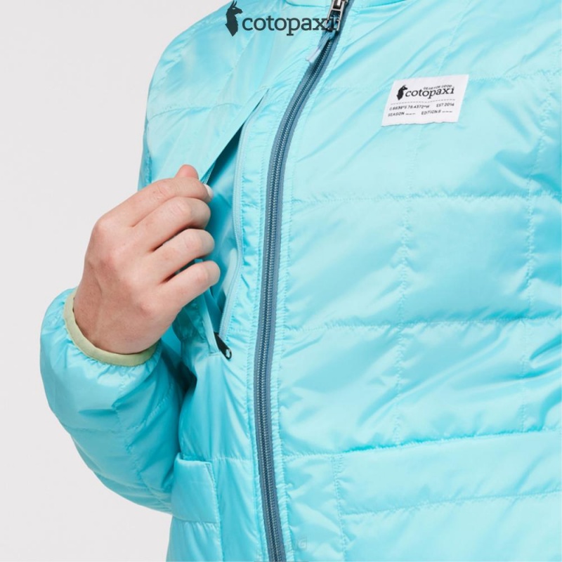 Cotopaxi Teca Cálido Hooded Jacket Blue Algae | DB19-Q3-IF