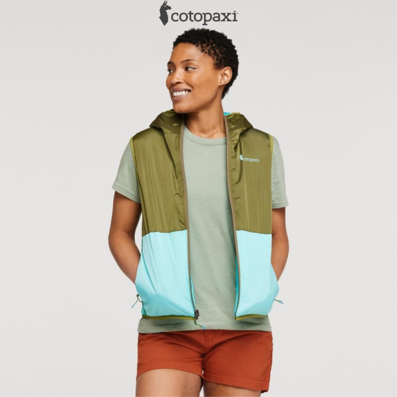 Cotopaxi Teca Cálido Reversible Hooded Vest Lafayette | EA68-C9-VD