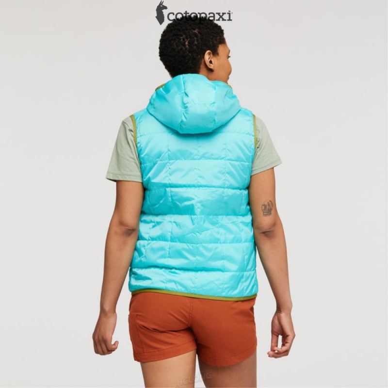 Cotopaxi Teca Cálido Reversible Hooded Vest Lafayette | EA68-C9-VD