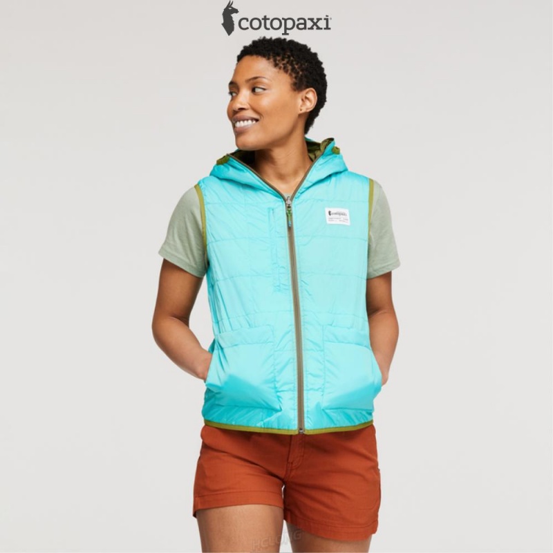 Cotopaxi Teca Cálido Reversible Hooded Vest Lafayette | EA68-C9-VD