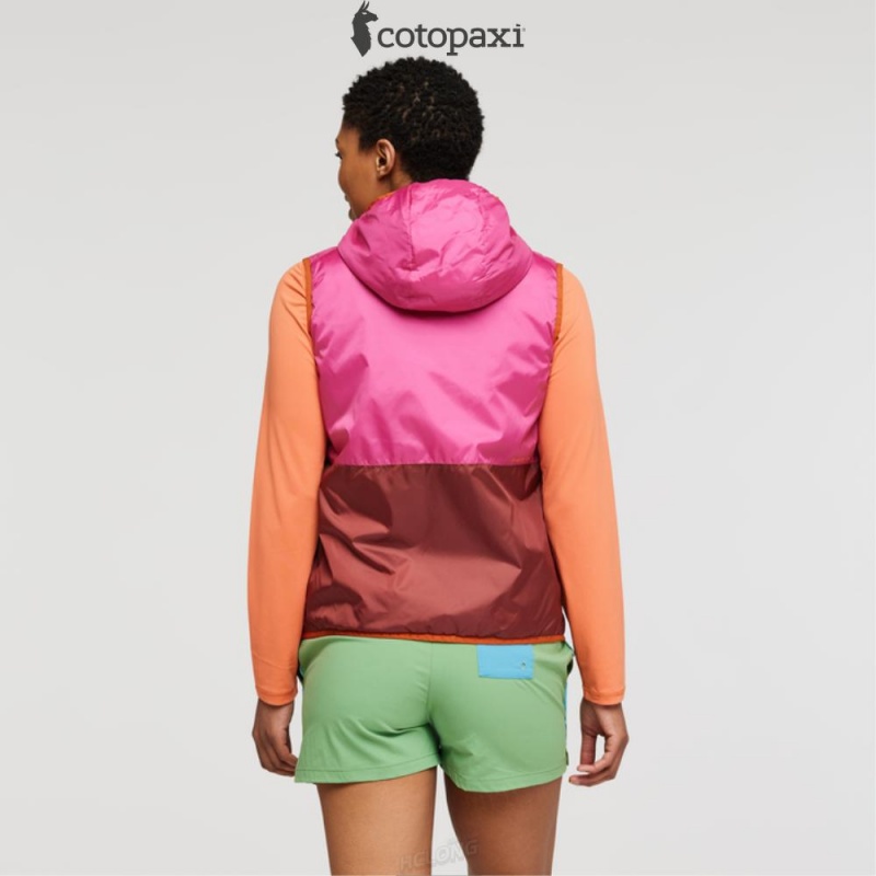 Cotopaxi Teca Cálido Reversible Hooded Vest Spicy Sweet | JI92-C8-FY