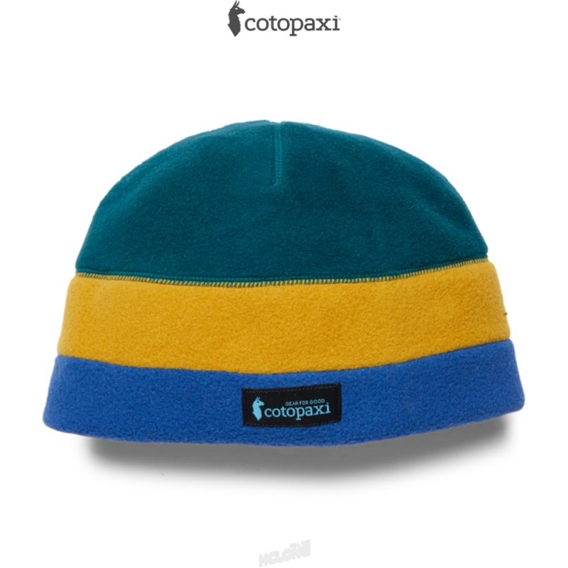 Cotopaxi Teca Fleece Beanie Deep Ocean Stripes | JD14-P7-VX