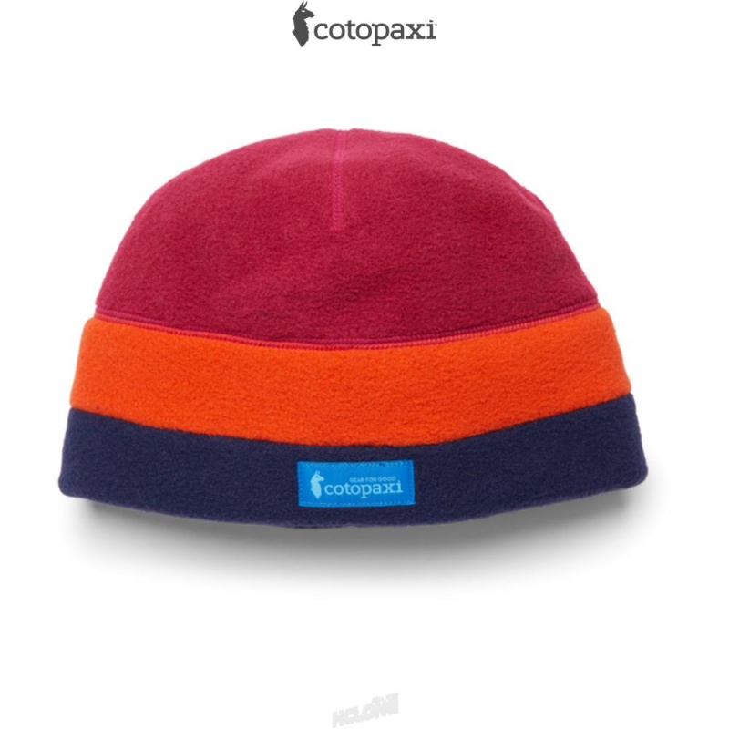 Cotopaxi Teca Fleece Beanie Raspberry Stripes | ZQ06-Z0-PO