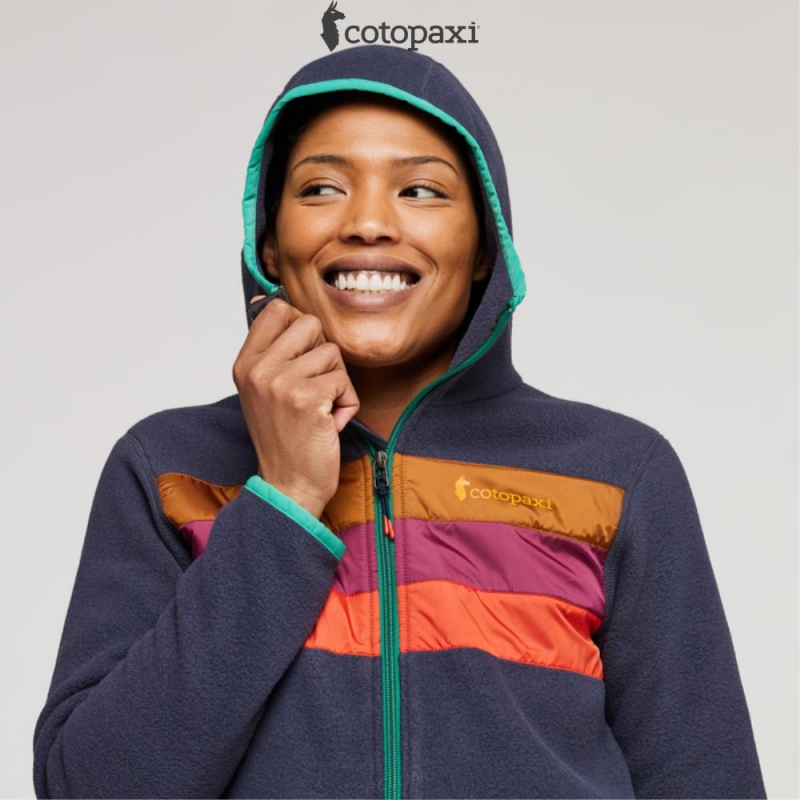 Cotopaxi Teca Fleece Hooded Full-Zip Jacket Saturn | ZM39-A3-VJ