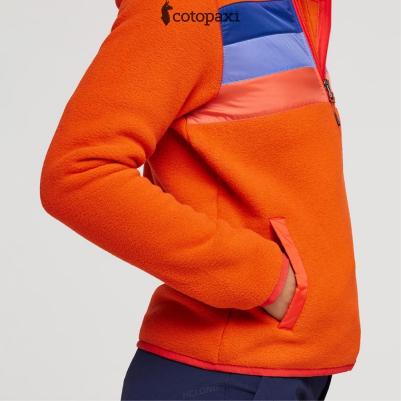 Cotopaxi Teca Fleece Hooded Full-Zip Jacket Feverish | EZ98-I5-JY