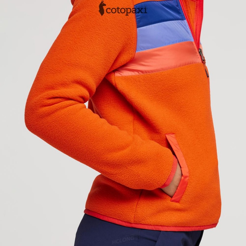 Cotopaxi Teca Fleece Hooded Full-Zip Jacket Feverish | QF28-C4-WN