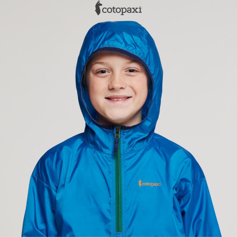 Cotopaxi Teca Half-Zip Windbreaker Drizzle | EM36-Y8-BL