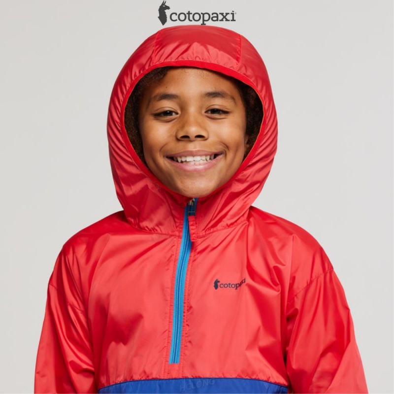 Cotopaxi Teca Half-Zip Windbreaker Fireball | SO34-U7-JW