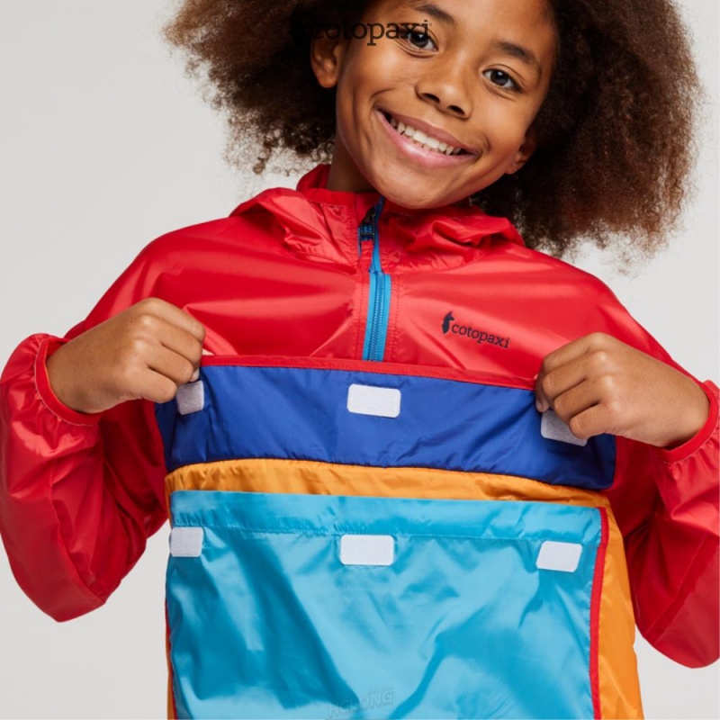 Cotopaxi Teca Half-Zip Windbreaker Fireball | SO34-U7-JW