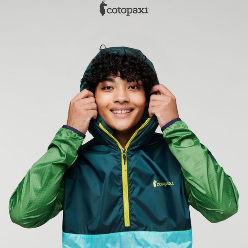 Cotopaxi Teca Half-Zip Windbreaker Pinelands | MS77-U4-YH