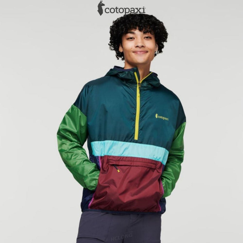 Cotopaxi Teca Half-Zip Windbreaker Pinelands | MS77-U4-YH