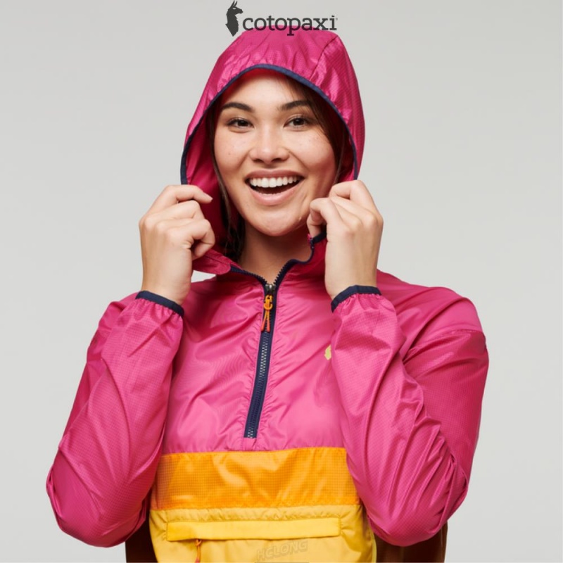 Cotopaxi Teca Half-Zip Windbreaker Pop | DA50-P8-HR