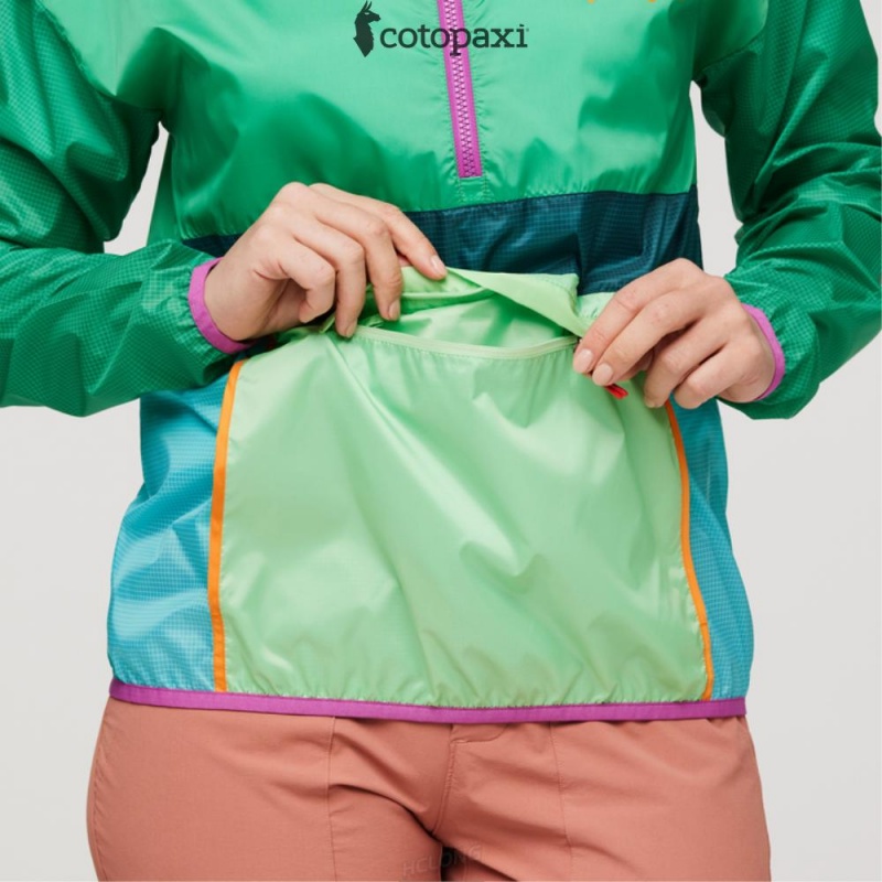 Cotopaxi Teca Half-Zip Windbreaker Rolling Hills | TR65-Q5-WT