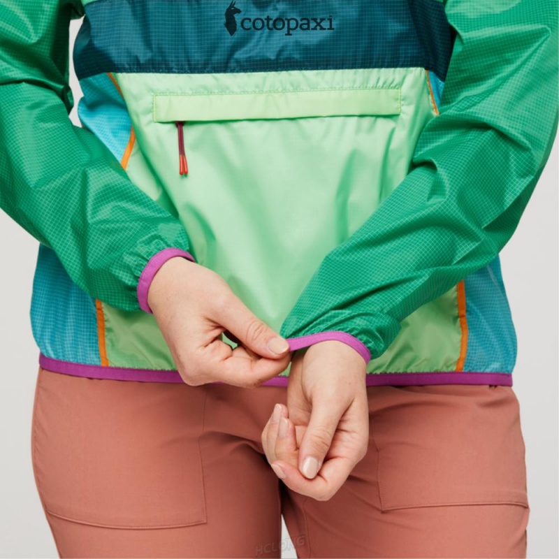 Cotopaxi Teca Half-Zip Windbreaker Rolling Hills | TR65-Q5-WT