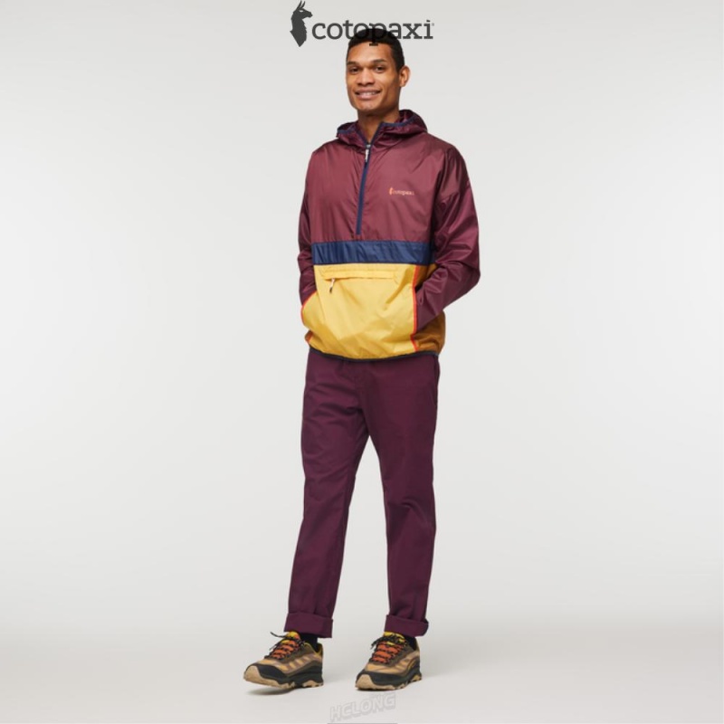 Cotopaxi Teca Half-Zip Windbreaker Sahara Nights | ZP75-J7-EK