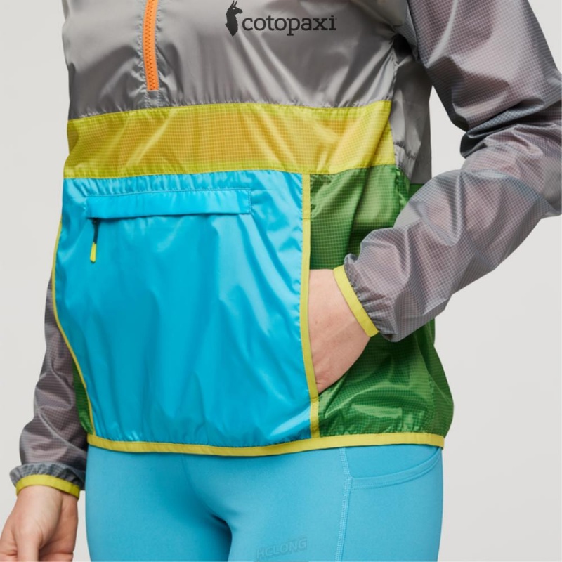 Cotopaxi Teca Half-Zip Windbreaker Stones Throw | WM59-D9-DA